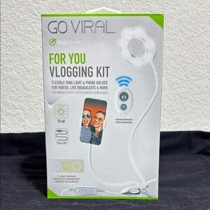 DigiPower Go Viral Vlogging Kit with Flexible Ring Light